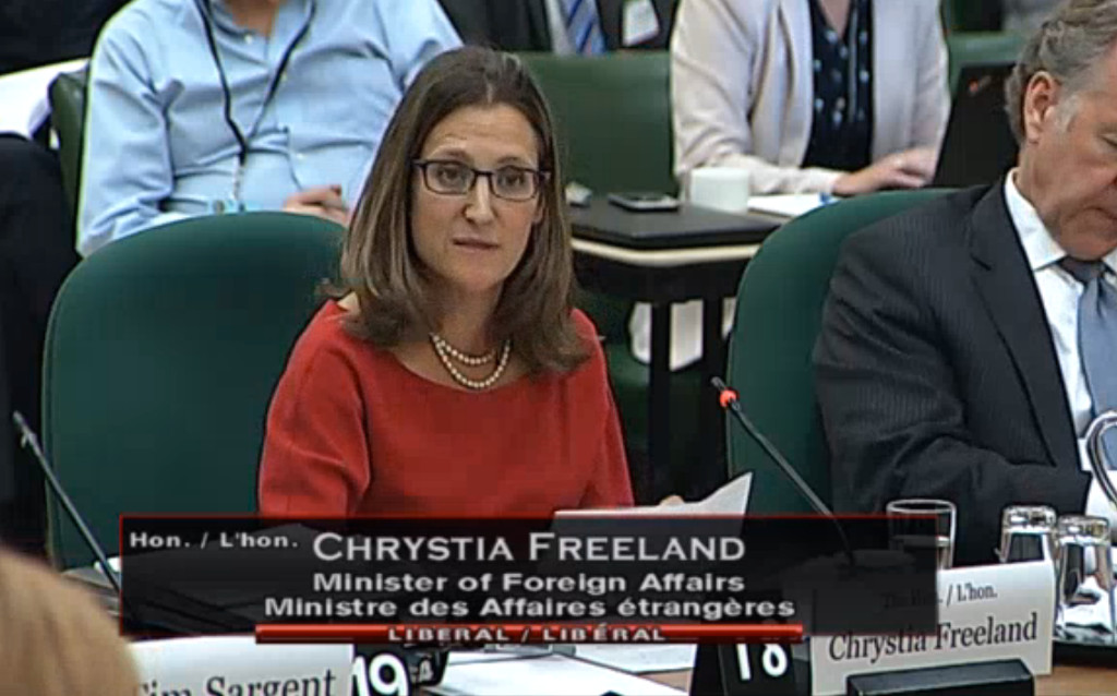 Cultural protection a NAFTA priority: Freeland Cultural protection a NAFTA priority: Freeland