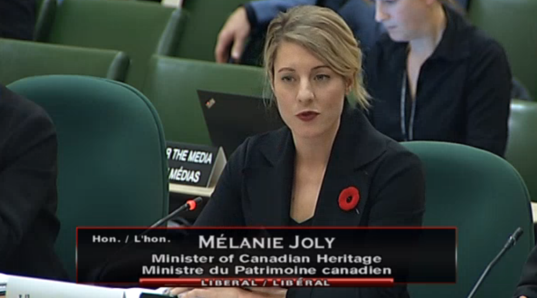 Creative Canada ‘cultural policy, not tax policy’: Joly Creative Canada ‘cultural policy, not tax policy’: Joly