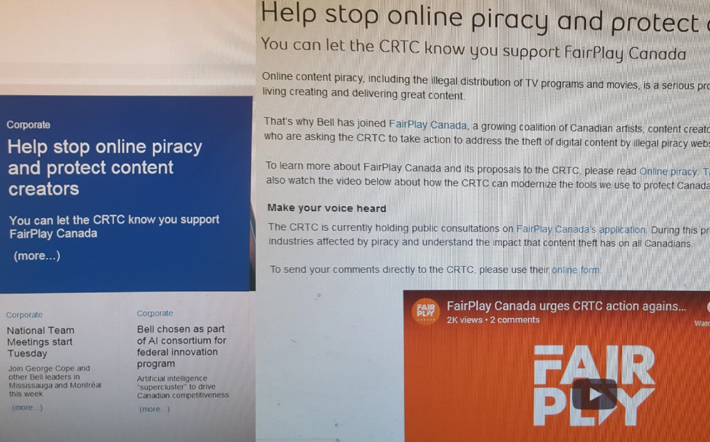 Bell asking employees to support FairPlay at CRTC: report Bell asking employees to support FairPlay at CRTC: report