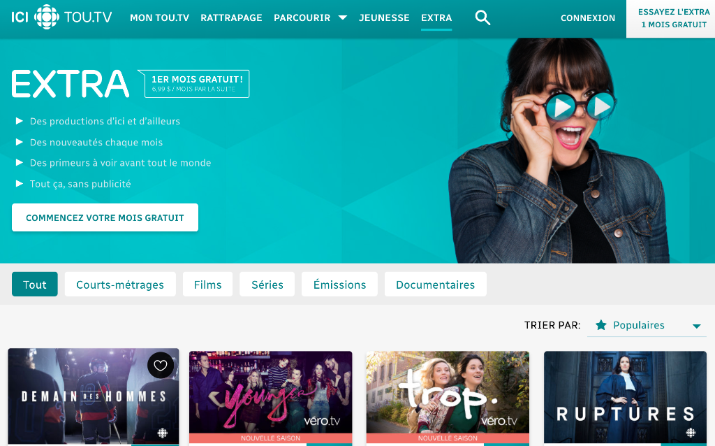 NFB, Bell Media, V Media content coming to Tou.tv OTT service