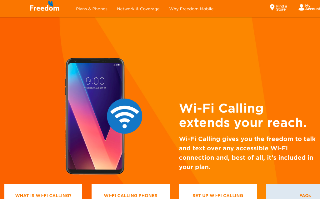 Freedom expands WiFi calling availability