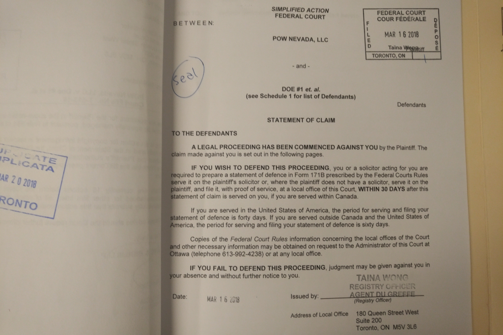 Canadians agreed to pay at least $200K to settle copyright suits in 2018 Canadians agreed to pay at least $200K to settle copyright suits in 2018